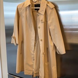 talbots beige trench coat